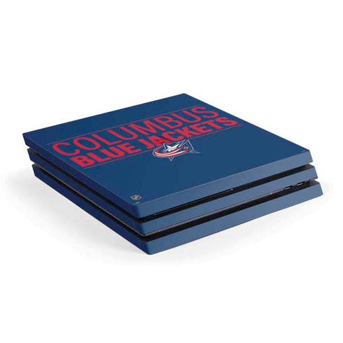 NHL Columbus Blue Jackets Lineup PS4 Pro Console Skin